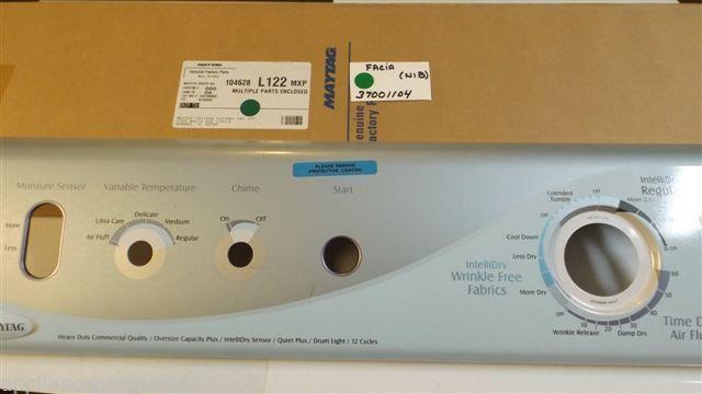 MAYTAG DRYER 37001104 Facia NEW IN BOX MAYTAG DRYER 37001104 Facia NEW IN BOX